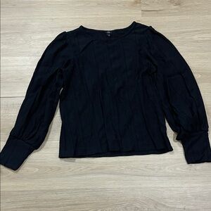 River Island Black Blouse with Long Sleeves